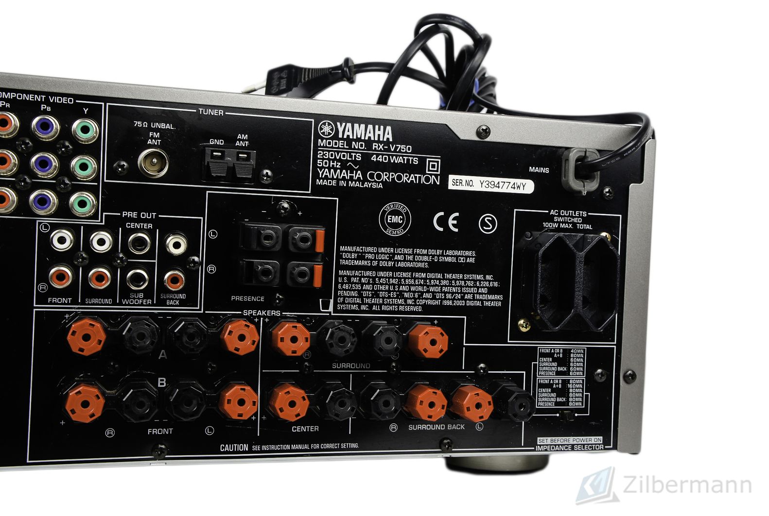 Yamaha_RX-V750_7.1_AV_Receiver_Natural_Sound_Silber_05