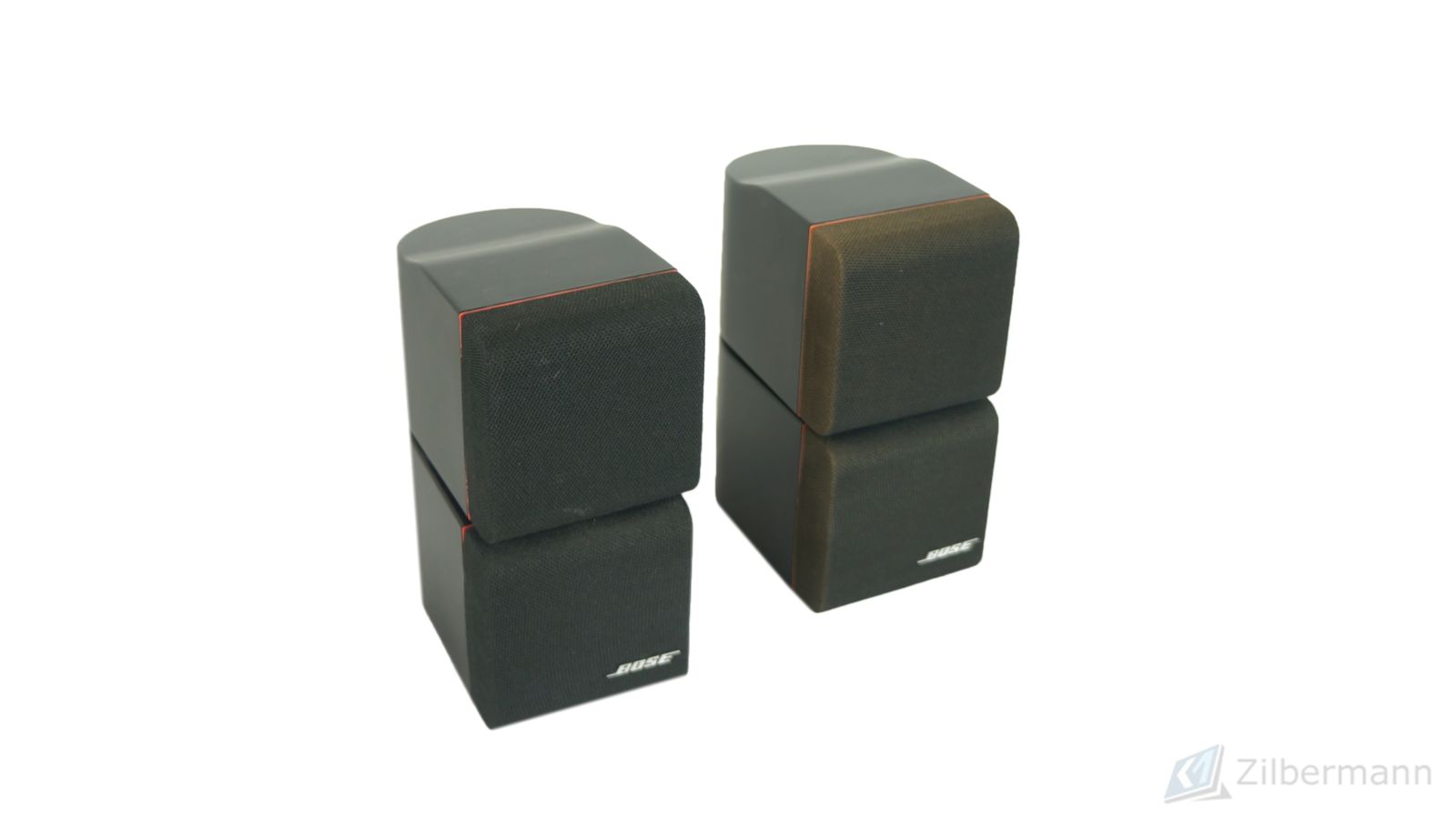 2x_Bose_Acoustimass_Doppelcubes_Series_II_mit_rotem_Rand