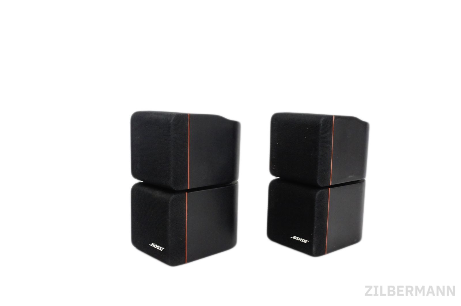 2x_Bose_Doppelcubes_Lautsprecher_Boxen_Series_II_mit_roten_Rand_06