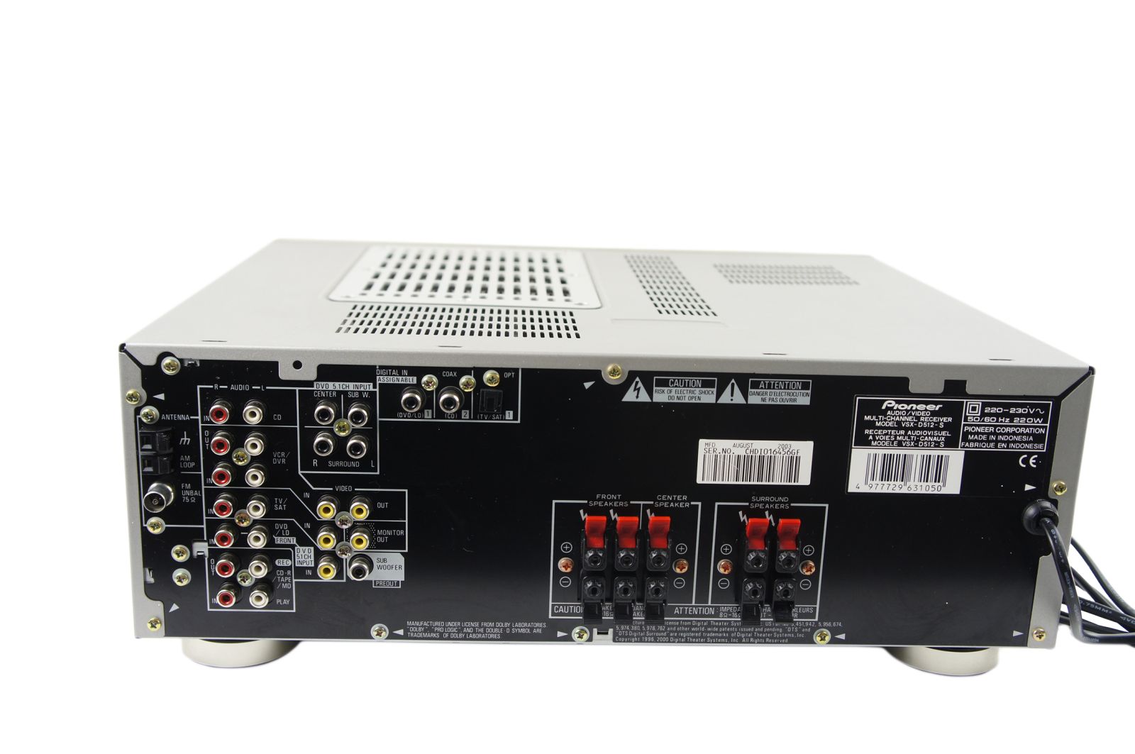 Pioneer_VSX-D512_Dolby_Digital_DTS_Heimkino_Receiver_03