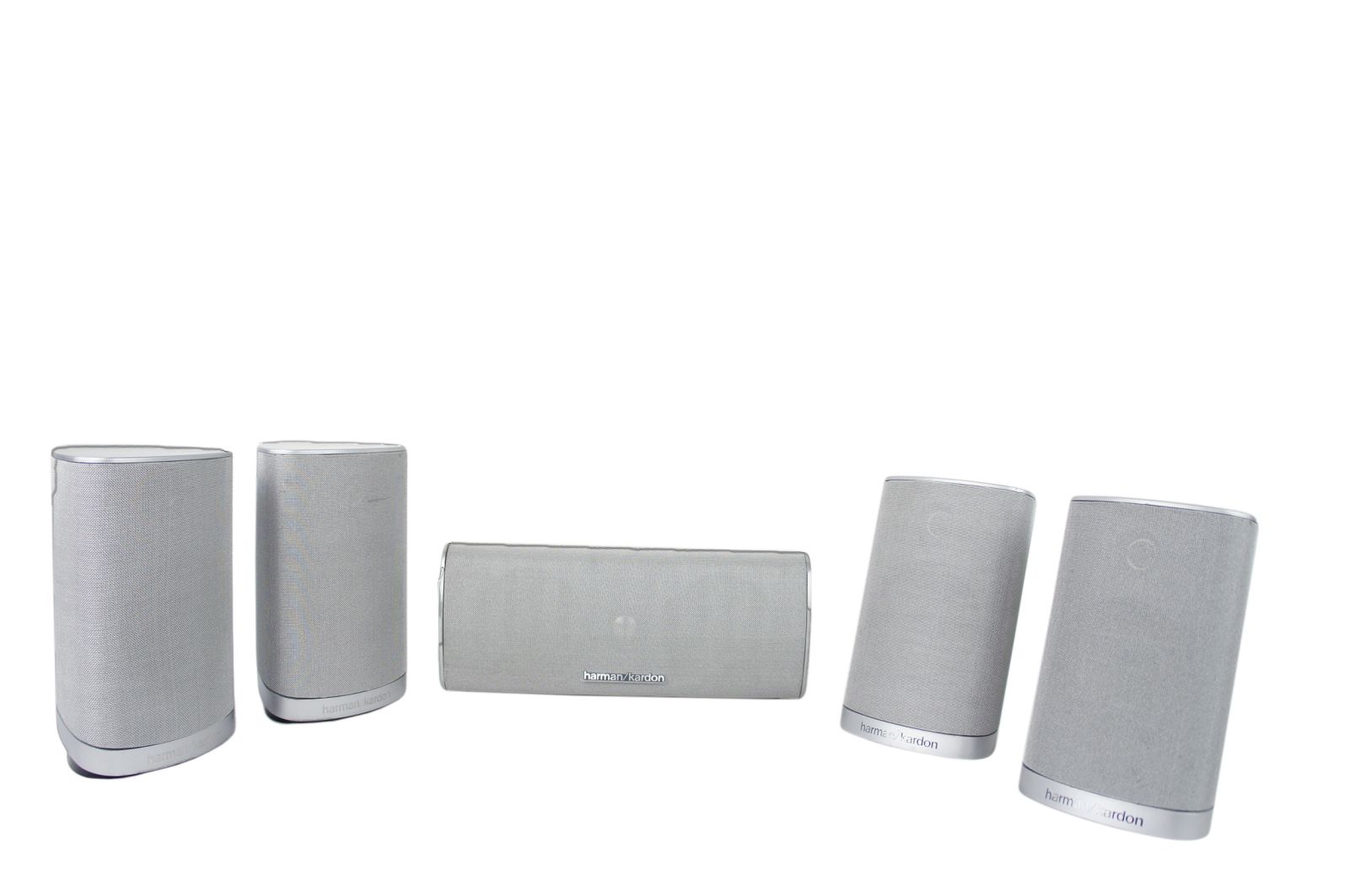 5x_Harman_Kardon_HKTS_SAT-TS7_Lautsprecher_Boxen_Silber