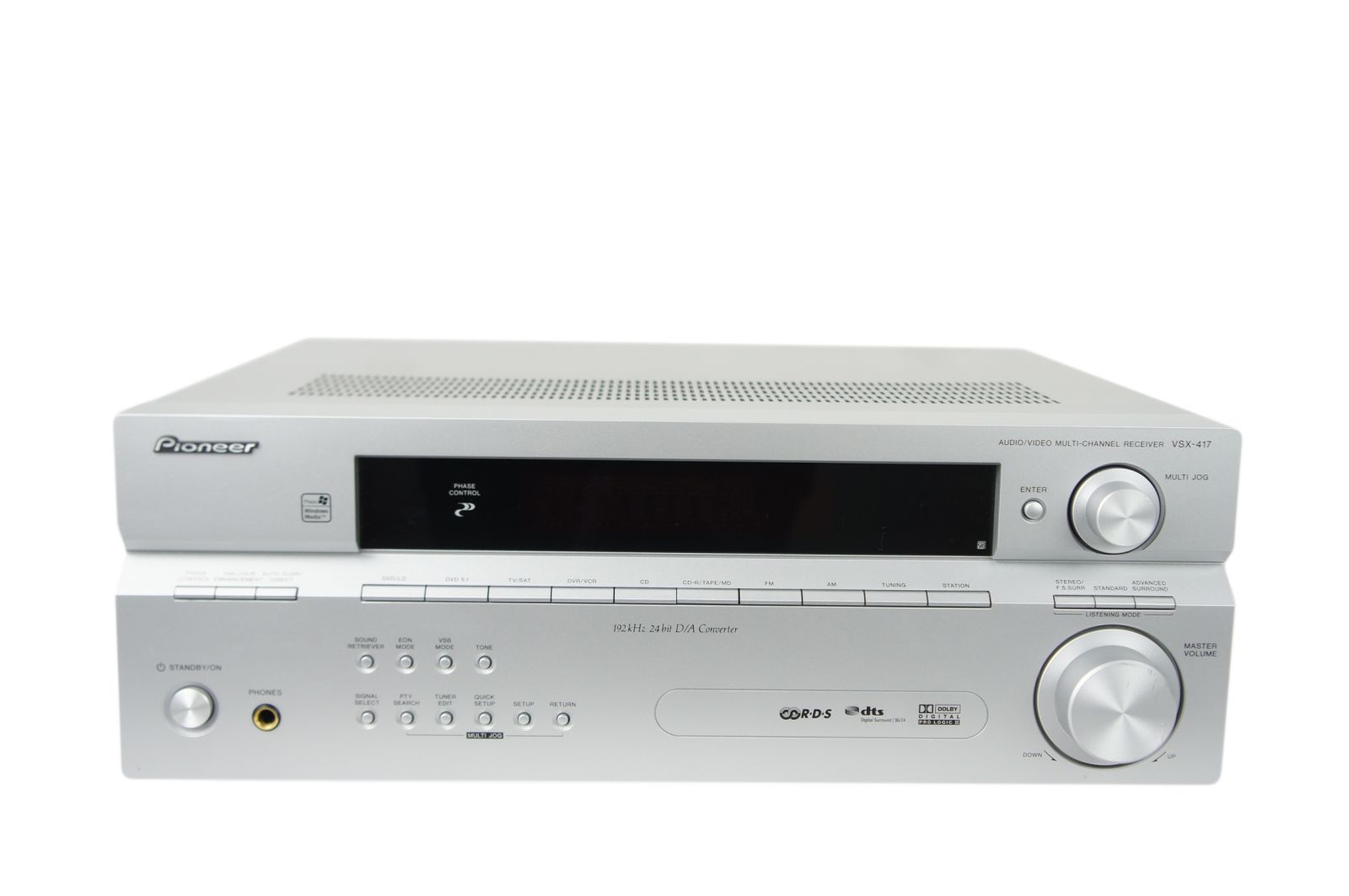 Pioneer_VSX-417_Dolby_Digital_AV_Receiver_silber_05