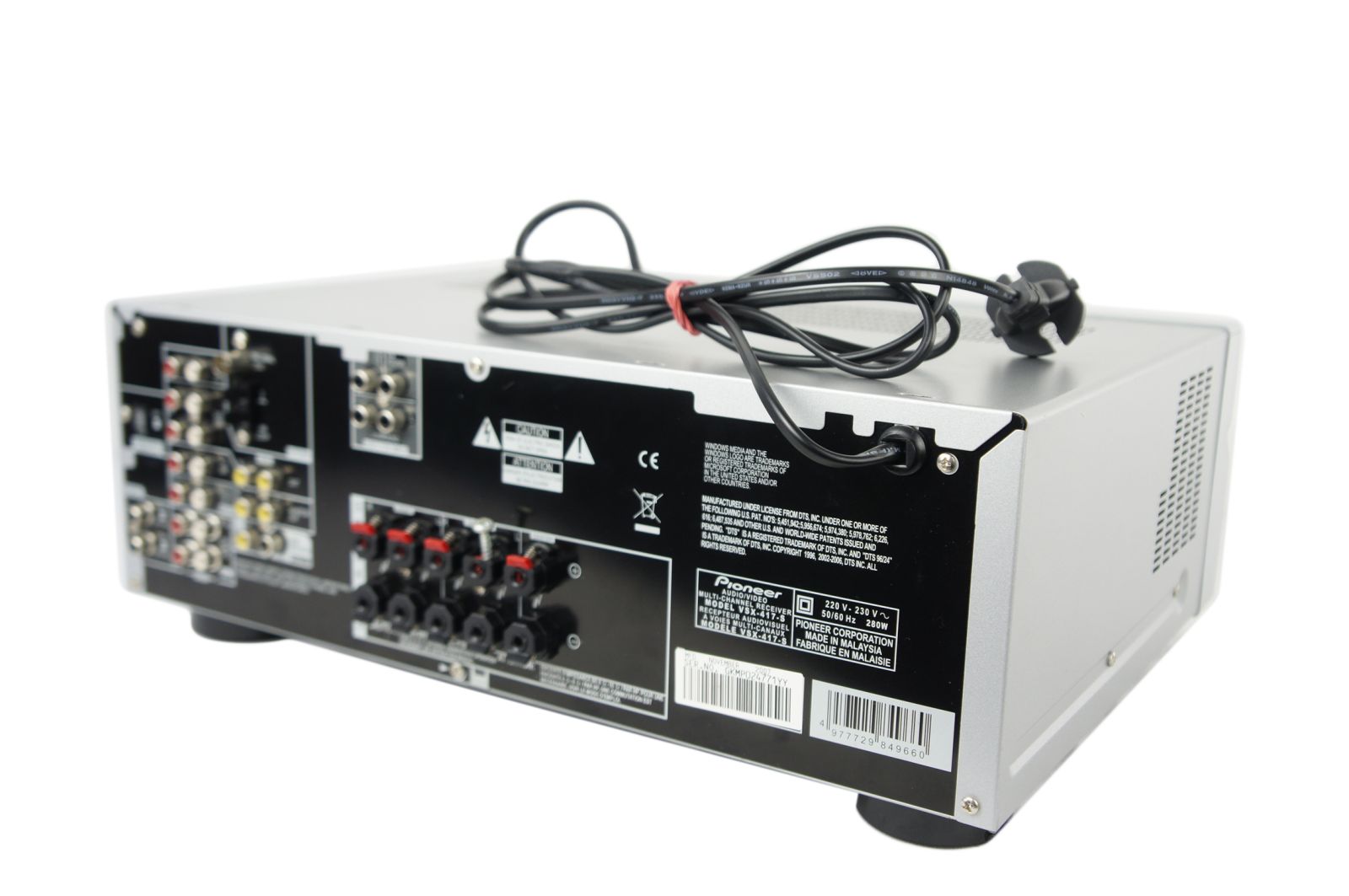 Pioneer_VSX-417_Dolby_Digital_AV_Receiver_silber_06