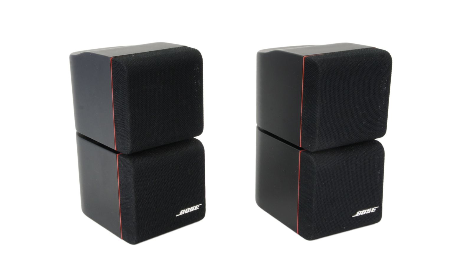 2x_Bose_Acoustimass_Doppelcubes_Series_II_Lautsprecher_Boxen_mit_roten_Rand