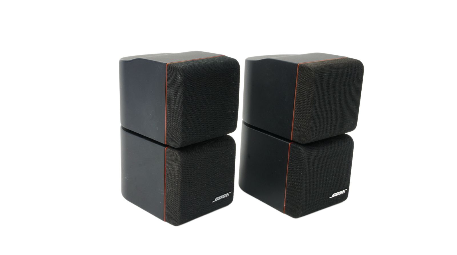 2x_Bose_Acoustimass_Doppelcubes_Series_II_Lautsprecher_Boxen_mit_roten_Rand