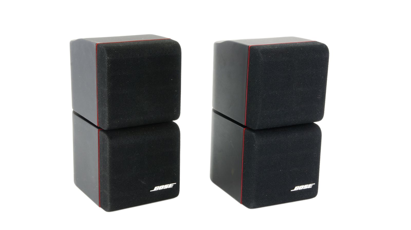 2x_Bose_Acoustimass_Doppelcubes_Series_II_Lautsprecher_Boxen_mit_roten_Rand